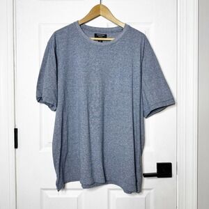 Nordstrom Tech-Smart‎ Men's 2XL Heathered Blue T-Shirt Cotton Blend